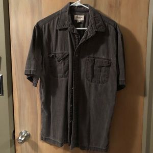 St. John’s Bay Brown Button Shirt Sz M
